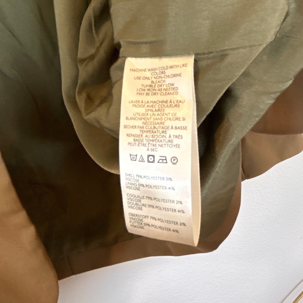 Free People Bowie Tan Oversized Blazer Two Button Longline Jacket Womens Size L - Picture 7 of 14